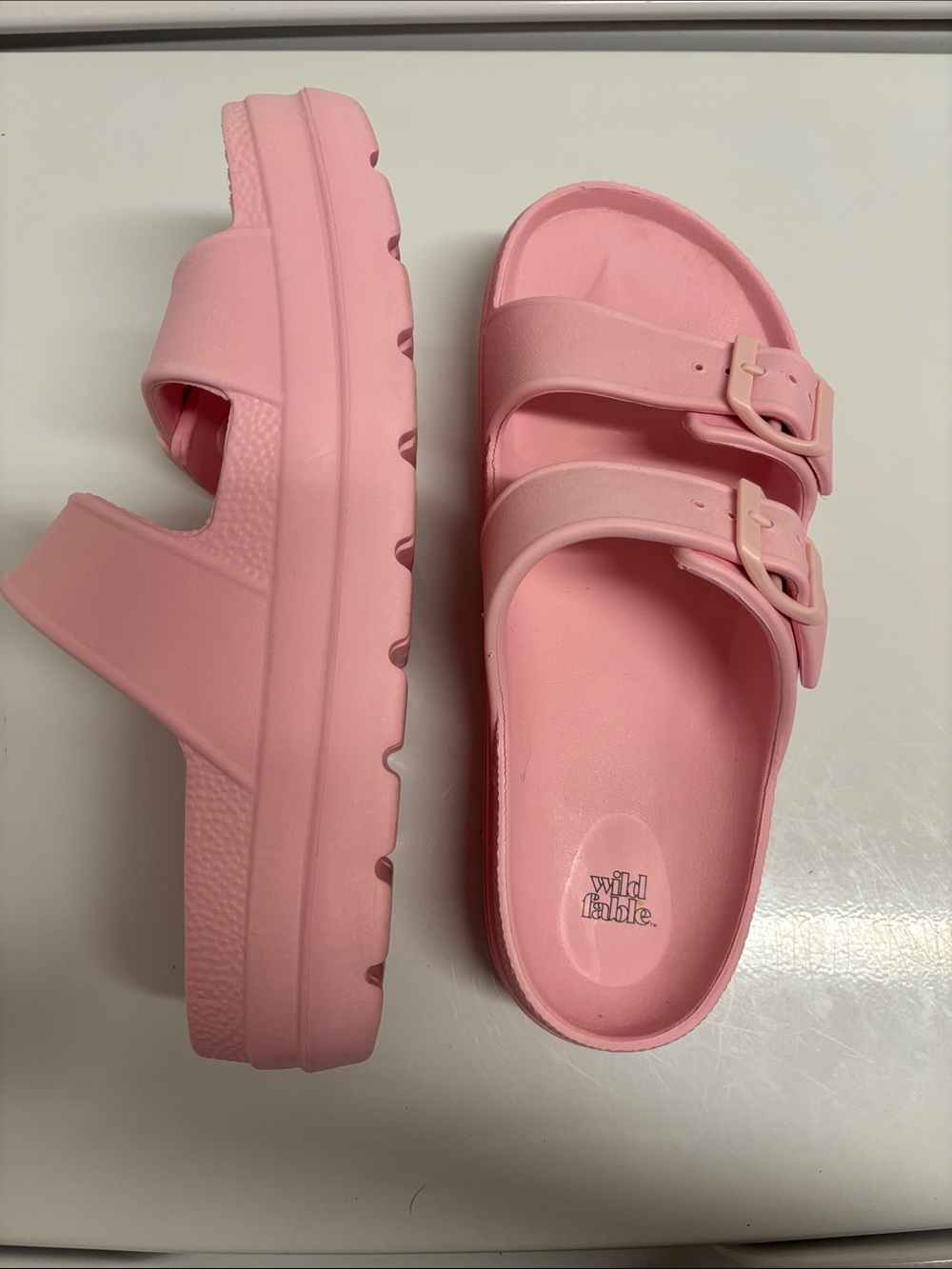 Pink sandals